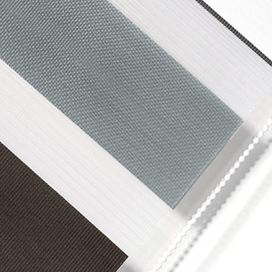 Estor enrollable Bohem gris-pistacho