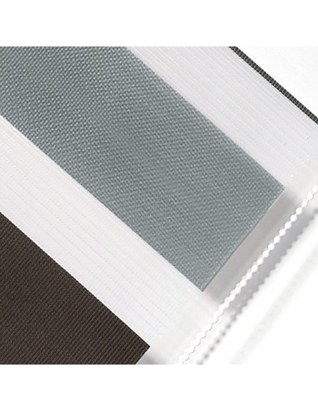 Estor enrollable Bohem gris-pistacho