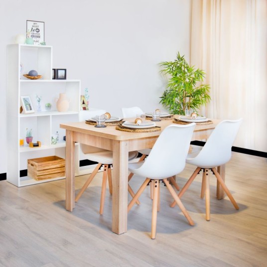 Estantería modular Mulk blanca brillo