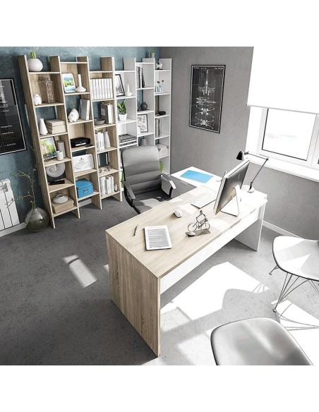 Mesa de escritorio Office Buc con cajonera reversible