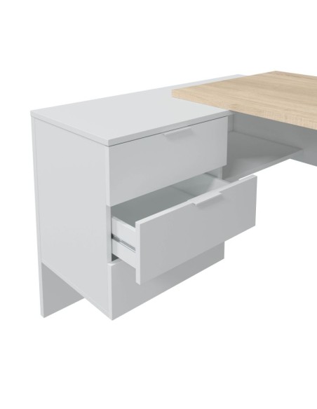 Mesa de escritorio Office Buc con cajonera reversible