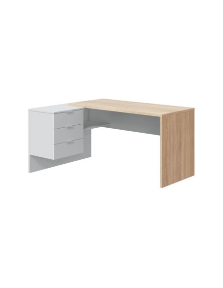 Mesa de escritorio Office Buc con cajonera reversible