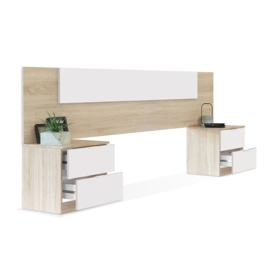 Cabezal Cama 150 cm con 2 Mesitas...