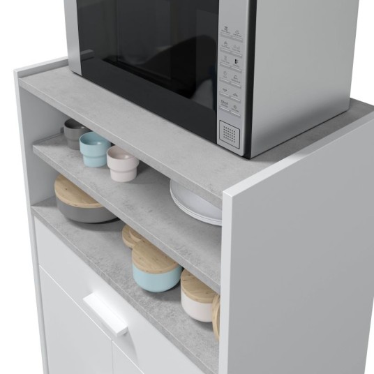 Mueble Cheff para microondas blanco...