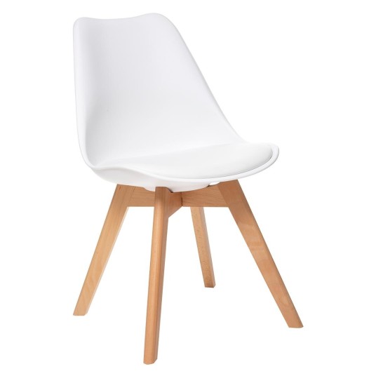 Silla de comedor Baya Atmosphera con cojín estilo nórdico