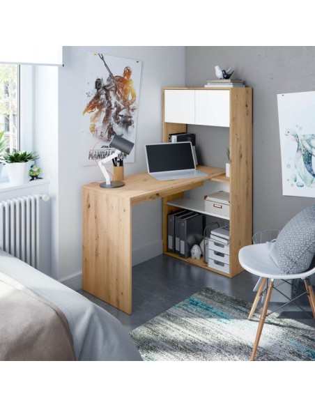 MESA ESCriTORIO CON ESTANTERIA DUO