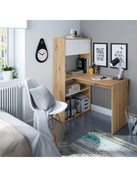 MESA ESCriTORIO CON ESTANTERIA DUO