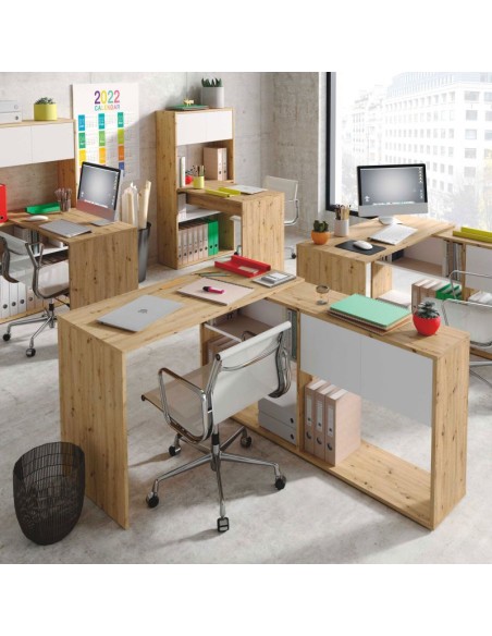 MESA ESCriTORIO CON ESTANTERIA DUO