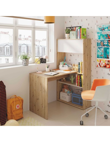 MESA ESCriTORIO CON ESTANTERIA DUO