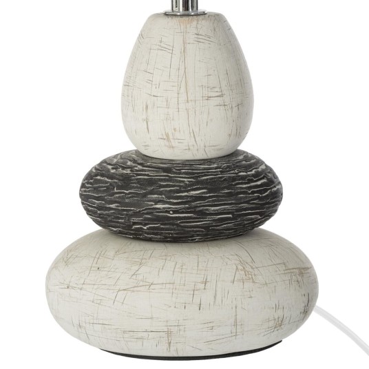 LAMPARA SOBREMESA BLANCA CERAMICA
