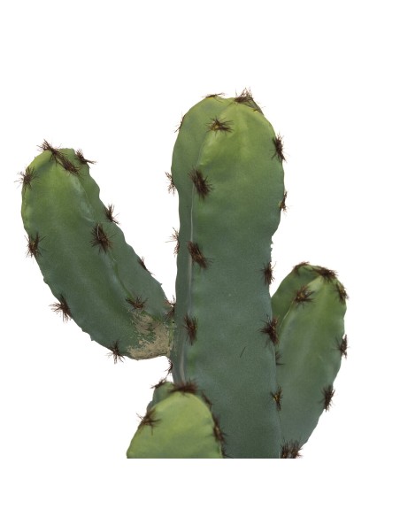Cactus artificial con maceta geométrica terracota – 24 cm
