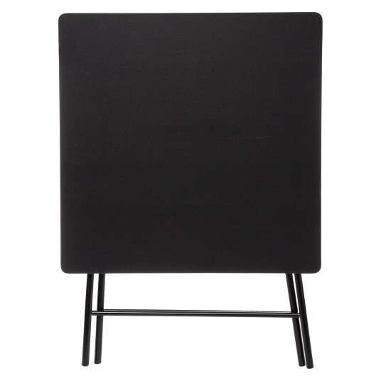 Mesa Plegable Negra de Metal y MDF