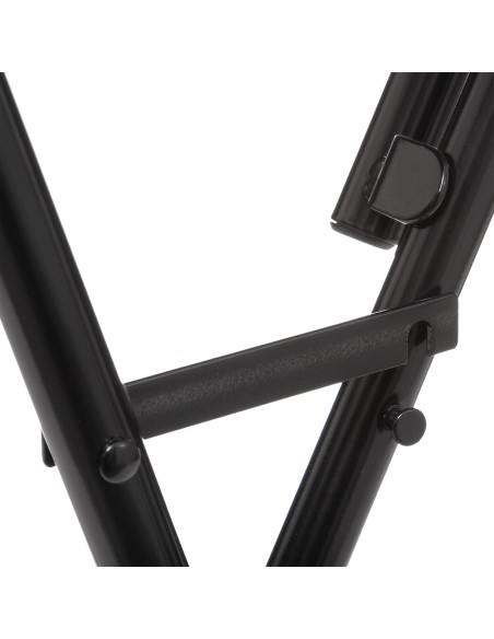 Mesa Plegable Negra de Metal y MDF