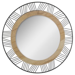 Espejo Joe diseño contemporáneo con estructura metálica y madera MDF