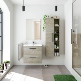 Mueble de baño Aruba colgante en roble Alaska