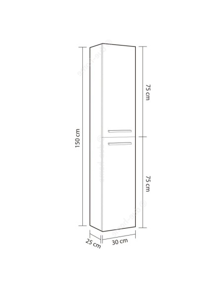 Columna de baño suspendida Athena
