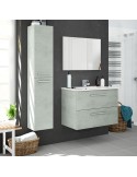 Mueble de baño suspendido Aruba cemento