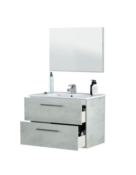 Mueble de baño suspendido Aruba cemento