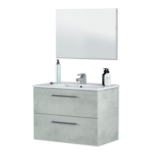 Mueble de baño suspendido Aruba cemento