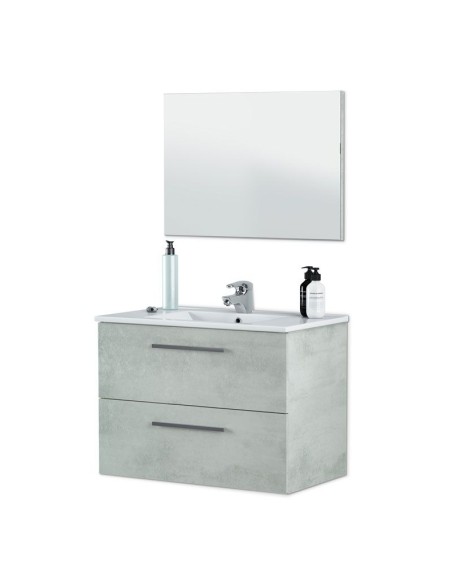 Mueble de baño suspendido Aruba cemento
