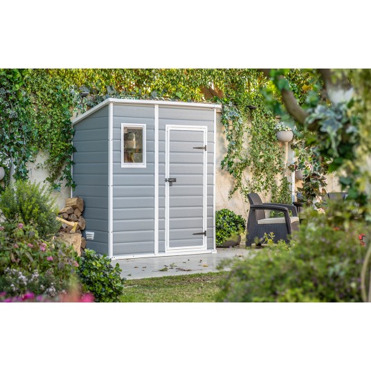 Caseta de Resina Pent gris 2,04 m²
