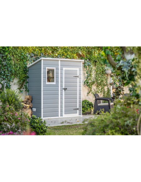 Caseta de Resina Pent gris 2,04 m²