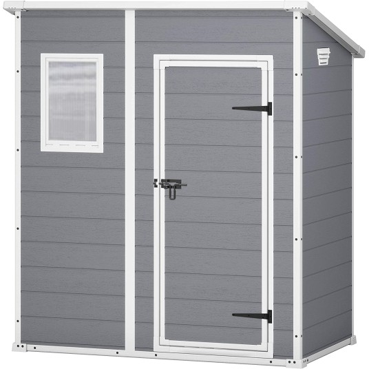 Caseta de Resina Pent gris 2,04 m²