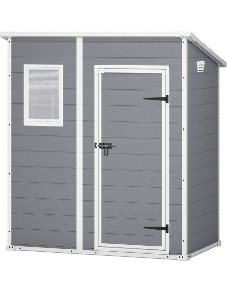 Caseta de Resina Pent gris 2,04 m²