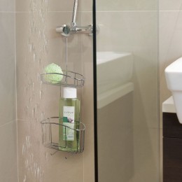 CESTA DE DUCHA CON COLGADOR