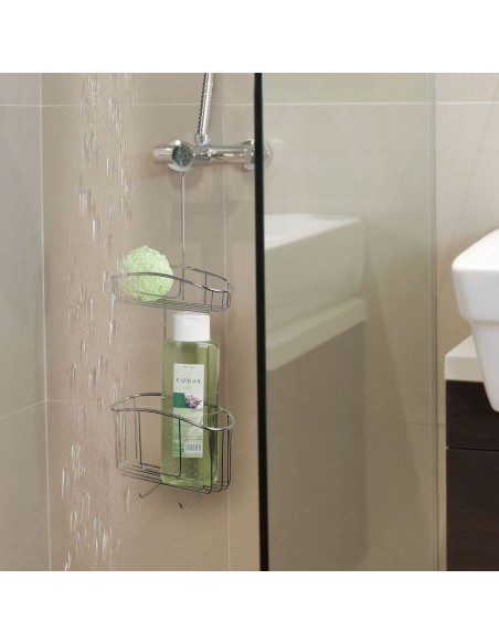 CESTA DE DUCHA CON COLGADOR