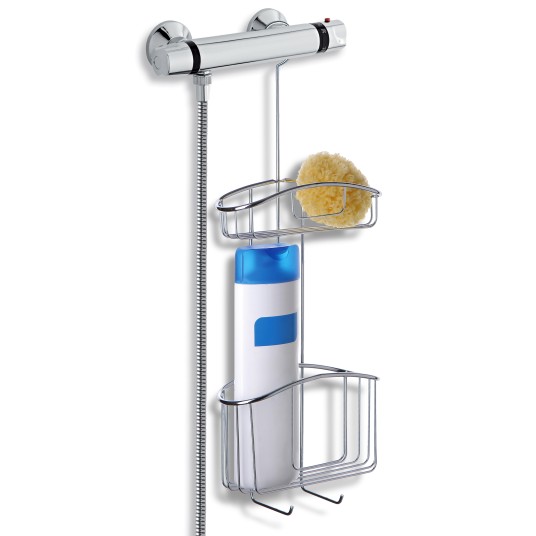 CESTA DE DUCHA CON COLGADOR