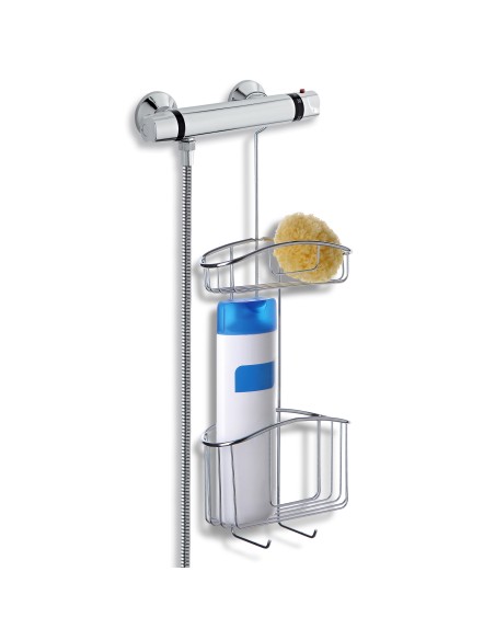 CESTA DE DUCHA CON COLGADOR