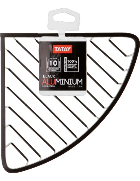Cestillo rinconera de baño serie Krom de aluminio inoxidable