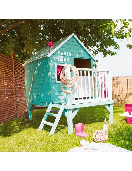 Casita Infantil Elevada Winny de Madera con Terraza
