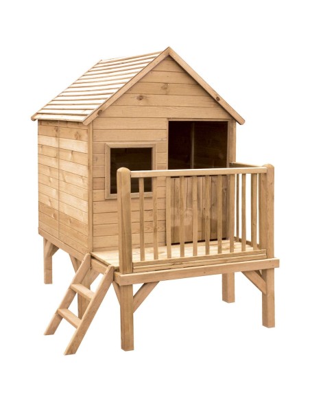 Casita Infantil Elevada Winny de Madera con Terraza