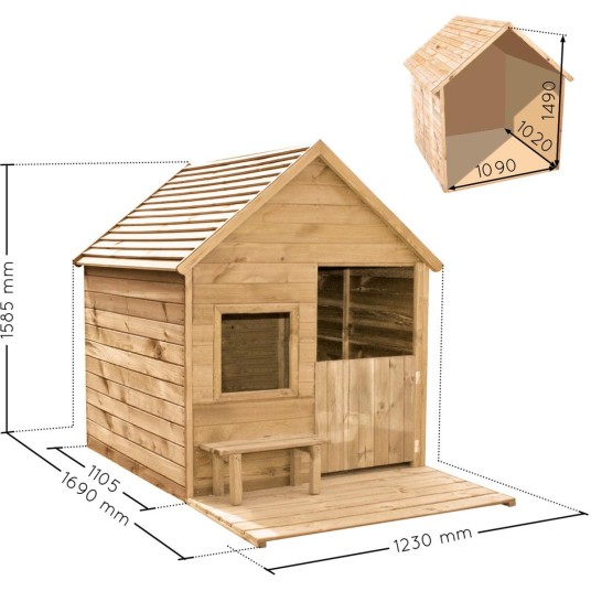 Casita Infantil de Madera Heidi con...