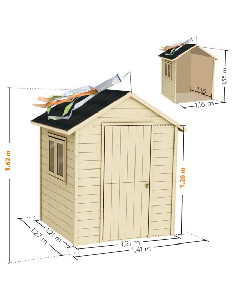 Casita Infantil de Madera Garance para Jardín