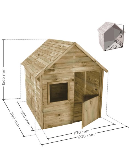 Casita Infantil de Madera Marina para Jardín