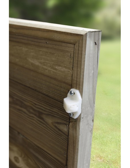 Casita Infantil de Madera Heidi con Terraza y Banco