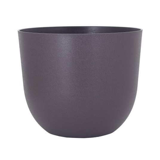 Maceta Havana Natural polietileno UV antracita 20 cm