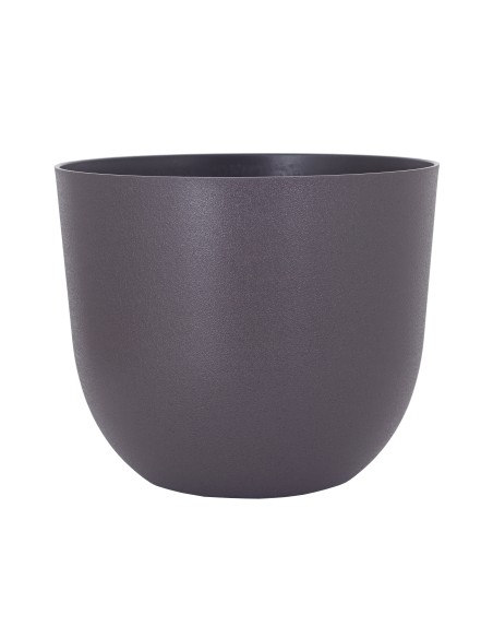 Maceta Havana Natural polietileno UV antracita 20 cm