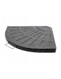 base parasol angular negra 13 kg terraza jardín