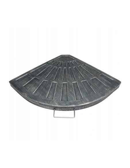 Base parasol con forma angular en color negro