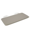 cojín para banco de jardín gris 108 cm exterior