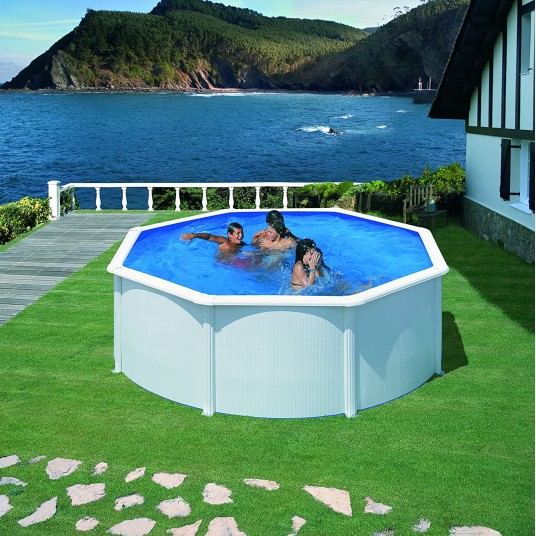 Piscina desmontable Fidji redonda de acero Gre