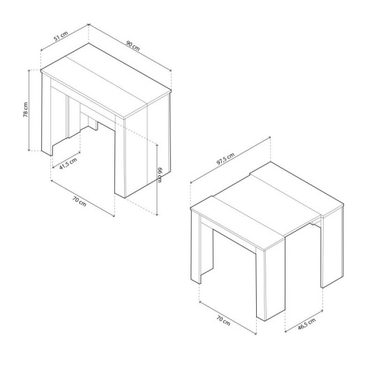 Mesa Consola Extensible Kendra