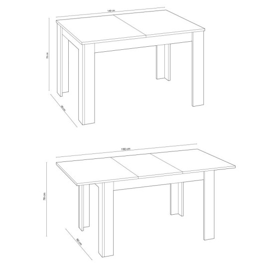Mesa de Comedor Extensible Práctico –...