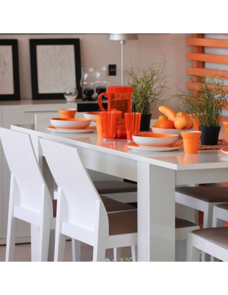 Mesa de Comedor Extensible Práctico – 140/190 cm | Blanco Artik