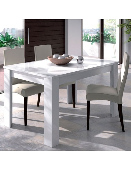 Mesa de Comedor Extensible Práctico – 140/190 cm | Blanco Artik