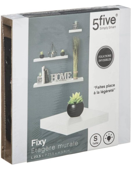 Estante de Pared Flotante Blanco 23,5x23,5 cm